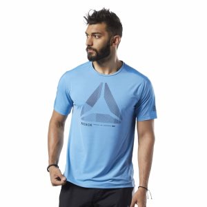 Koszulki Męskie Reebok One Series Training ACTIVCHILL Move Niebieskie PL 58GDMNV